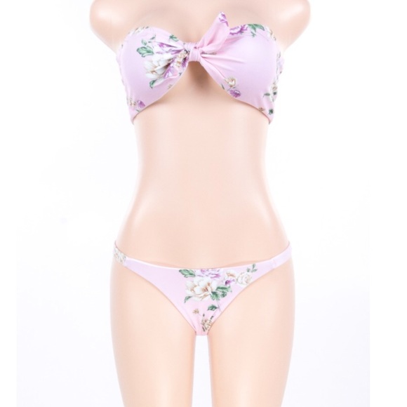 Boho floral bandeau bikini - Picture 3 of 5
